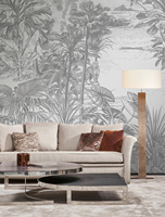 Papier peint mural 3D pour boutique, papier peint pour la décoration intérieure de boutique, papier peint mural de luxe européen français, papiers peints murales