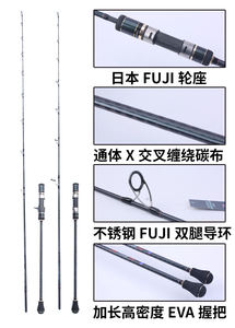 Lurekillerคู่มือ<span class=keywords><strong>Fuji</strong></span> K <span class=keywords><strong>ALCONITE</strong></span> Solid Carbon Rod Tip 1.91M PE1-3 # Lure80-250g Casting Slow Jiggingแท่ง - Product Image 6