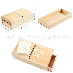 Wooden handmade soap mold cutting box, soap trimmer with <b>drawer</b>, soap slicer, wooden soap cutting machine mold - Product Image 4