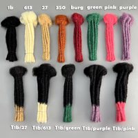Extensions de cheveux naturels faits à la main en cheveux humains véritables, type Afro Kinky Bulk Wick Locs, peuvent être décolorés