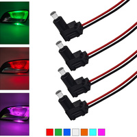 Lot de 4 poignées de porte intérieures avec éclairage LED, éclairage décoratif universel pour l'ambiance de la voiture