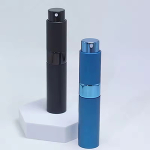 Wholesale 5ml 8ml 10ml Aluminum Twist Refillable <b>Perfume</b> <b>Atomizer</b> Matte Black Portable Pocket Spray Bottle Custom Logo Silk Made - Product Image 3
