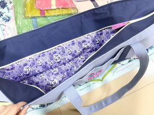 Sac fourre-tout pliable et portable en toile écologique pour Mahjong américain, avec longue bandoulière, grande capacité pour rangement des tuiles et divertissement - Product Image 4