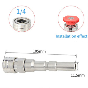Lavadora a presión 1/4 Conector rápido con adaptador <span class=keywords><strong>Nilfisk</strong></span> y 5 puntas de boquilla de color Herramienta de lavado de automóviles - Product Image 2