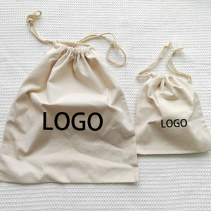 Sacs en toile personnalisés en coton et lin, petits, grands, longs, avec cordon <span class=keywords><strong>de</strong></span> serrage et logo imprimé sur mesure - Product Image 2