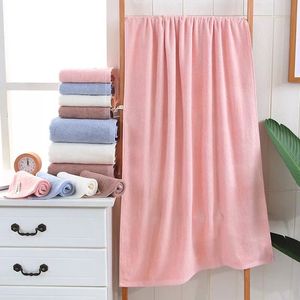 Toalla de Baño de Fibra de Bambú 70x140cm, Color Sólido, Antimicrobiana, Suave y Absorbente, para Uso Doméstico - Product Image 3