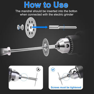 Mini disque de coupe pour outil Dremel, accessoires rotatifs, meule diamantée, lame de scie circulaire rotative, disque diamanté abrasif - Product Image 5