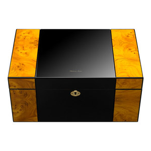 Cigarloong xách tay tùy chỉnh gỗ tuyết tùng sang trọng hiển thị du lịch Cuba xì gà Humidor bằng gỗ hộp xì gà bộ phận - Product Image 4