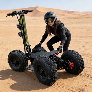 Scooter Todoterreno 4x4 Plegable Rápido con Neumáticos Anchos de 100 km/h, Scooter Plegable de 4 Ruedas con Neumáticos Anchos de 4000 W -- Venta al por Mayor 100 km/h - Product Image 6