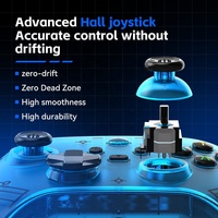 Controlador de Juegos Inalámbrico G6 con Bluetooth, Joystick Dual Hall, Vibración, Somatosensorial y Ráfaga para IOS, Android y PC