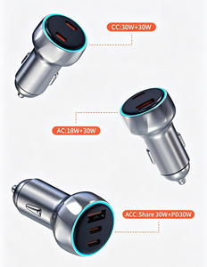 Cigarette Lighter Socket Dual <b>USB</b>-<b>C</b> Fast <b>Charge</b> Car Adapter - Product Image 4