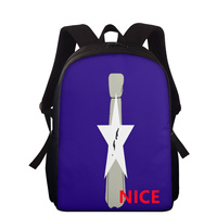 Sac à dos en polyester personnalisé avec imprimé Saipan, fermeture éclair fluide, idéal pour les voyages, les excursions, l'école et les études