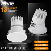 Foco LED Empotrable Antideslumbrante de Alta Calidad IP54 de 5W, 10W, 15W, 20W, Redondo, para Proyectos - ¡Venta Caliente!