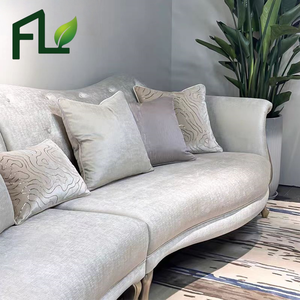 फ्रेंच शैली के सोफे सेट फर्नीचर उत्कृष्ट कपड़े लिविंग रूम सोफे घर के लिए सुरुचिपूर्ण डिजाइन सोफे लिविंग रूम सोफा सेट - Product Image 5