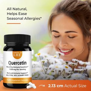 Capsules végétariennes de quercétine de haute qualité pour soutenir la fonction immunitaire et la santé des hommes et des femmes – Complément de quercétine - Product Image 2