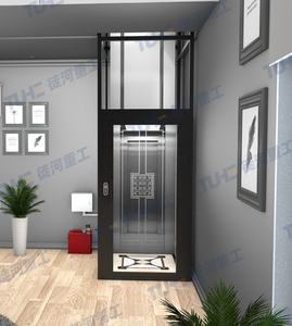 Lift hidrolik 2-3 orang 2 3 4 lantai 400kg Lift rumah ukuran kecil penjualan laris desain baru Harga Murah Lift perumahan Villa - Product Image 6