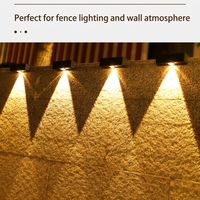 Lampe murale solaire extérieure étanche à double tête LED, éclairage lumineux pour jardin, clôture, mur extérieur