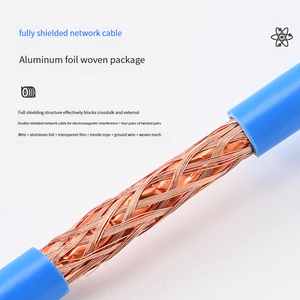 Amp 10 Gigabit SFTP-CAT7 cáp mạng được bảo vệ kép tốc độ cao siêu loại 7 được bảo vệ hoàn toàn cặp xoắn cách nhiệt PVC - Product Image 5