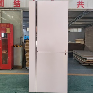 卸売メーカー製アパート室内ドア、ドアハンドル付き無垢材寝室ドア、モダンデザイン防水仕上げ - Product Image 2