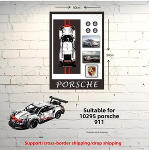 ภาพตกแต่งผนัง 3 มิติ รูปแบบเลโก้สีดำ สำหรับคนดังทางอินเทอร์เน็ต วัสดุอะลูมิเนียมอัลลอยด์ เหมาะสำหรับตกแต่งห้องนั่งเล่นและห้องนอน - Product Image 4