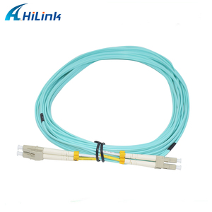 Cable de conexión de <span class=keywords><strong>fibra</strong></span> óptica Hilink LC/conector UPC <span class=keywords><strong>OM4</strong></span> <span class=keywords><strong>fibra</strong></span> dúplex multimodo 3,0mm LSZH 15M-20m - Product Image 5