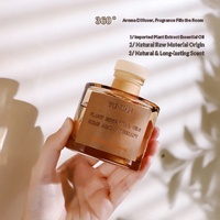 Diffuseur de parfum en rotin avec bouteille en verre, coffret cadeau, parfum d'ambiance longue durée 90 jours, désodorisant d'intérieur, décoration de chambre