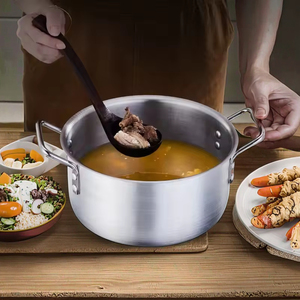 Chất lượng cao 14-Piece nhôm nấu ăn chậu và chảo lớn Cookware Set chà nhám bếp súp nồi với nắp sâu Chứng Khoán nồi - Product Image 6