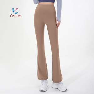 Bán Buôn Thanh Lịch Chất Lượng Cao Mềm Khỏa Thân Cảm Thấy Bùng Quần Phụ Nữ Pilates Thể Thao Ngoài Trời Tất Cả Trong Trận Đấu Cao Eo Lulu Yoga Xà Cạp - Product Image 2