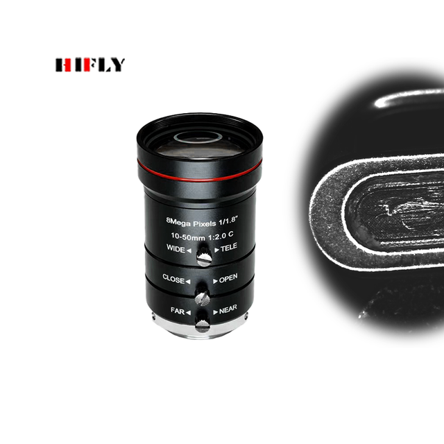 Industrial Machine Vision Inspection 8MP 4K C-Mount Optical Manual Zoom Camera Lens