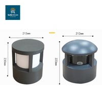 Lampadaire LED d'extérieur en aluminium, alimentation DC/AC, contrôle par application, blanc chaud 3500K, étanche IP65, IRC 90, angle de faisceau 270°, amovible