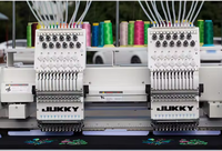 JUKKY 1202 Double têtes 12 aiguilles Machine à broder automatique informatisée grande zone de broderie 500x400mm