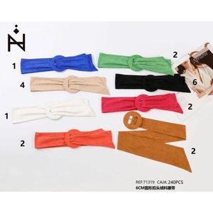 Cintura in velluto con fibbia rotonda larga 6 cm per donna, cintura alla moda - Product Image 1