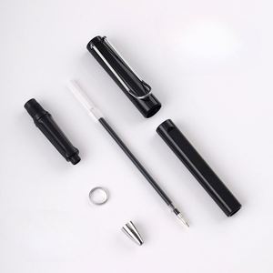 Stylos à bille encre noire - Pointe fine 0,5 mm, imperméables et séchage rapide, rechargeables, capuchon à clipser - Personnalisables pour le bureau et l'école - Product Image 4