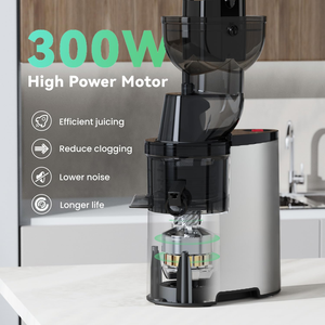 Extractor de Frutas y Verduras al por Mayor, Máquina Comercial Multifuncional de Boca Ancha, Prensado en Frío, Masticación Lenta, para Uso Doméstico - Product Image 3