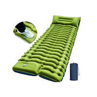 Matelas de camping gonflable en PVC imperméable, ultra léger, avec pompe intégrée, pour randonnée, voyage et plein air