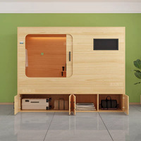 Lit superposé modulaire d'hôtel, taille simple, pour hôtel, capsule, lit double