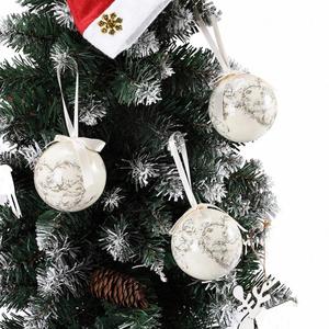 Autocollants de boule transfrontaliers les plus vendus, 75 mm, en mousse, bonhomme de neige, vieil homme, décorations d'arbre de Noël, modèle 75-047 - Product Image 2