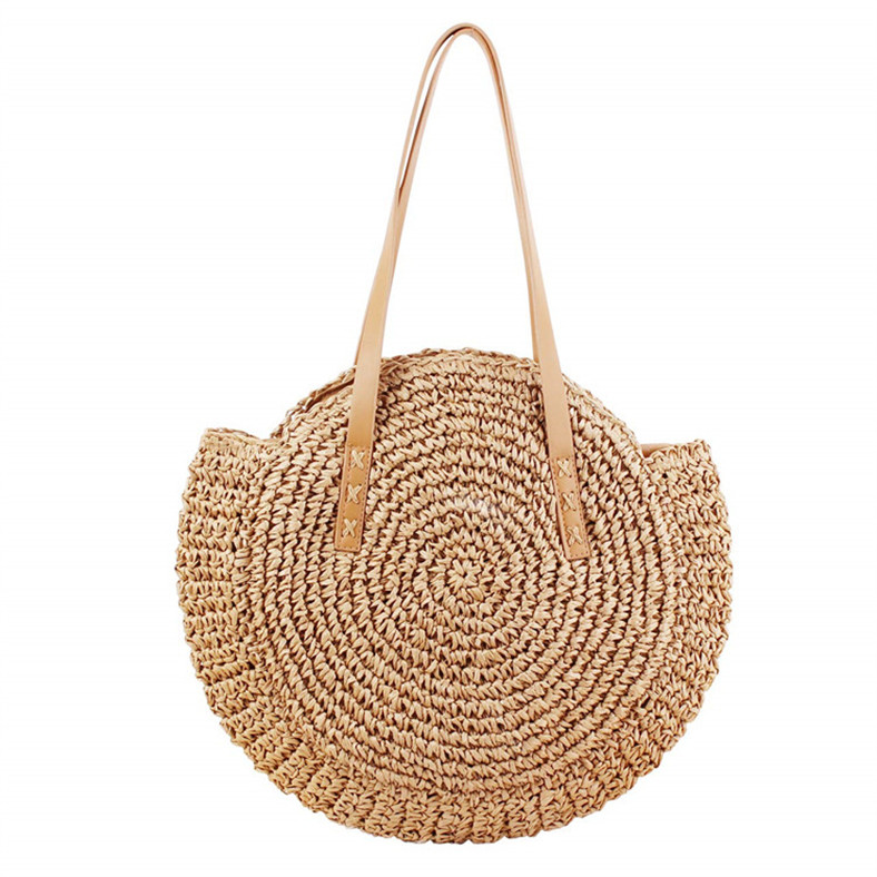 Borsa Paglia Tracolla Shopping Bag Borsa A Tracolla In Paglia Intrecciata A Mano / Borsa Estiva Con Borsa In Paglia Borse Estive Naturali Leggere