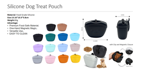 Customized Travel Portable Food Grade Silicone <b>Dog</b> <b>Training</b> <b>Treat</b> Pouch Reusable Silicone Pet <b>Treat</b> <b>Bag</b> - Product Image 3