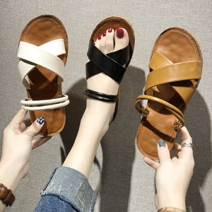 Classics Sandals Women on Flats Casual Summer Footwear Beach Shoes Female - Product Image 1