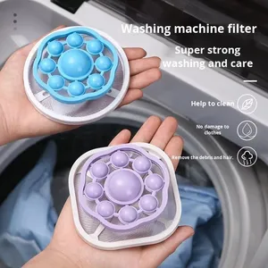 PVC làm sạch vết bẩn loại bỏ bóng máy giặt đối tượng nổi vật nuôi lông Lint tóc Catcher nổi đối tượng túi lọc - Product Image 2