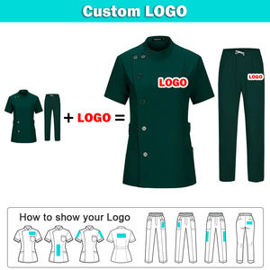 Uniformes Médicos Personalizados con Logotipo para Mujer, Material de Poliéster, Alta Calidad, Suministro de Fábrica, Uniformes de Trabajo para Hospital al por Mayor - Product Image 2
