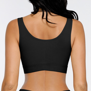 Hexin cộng với kích thước phía trước đóng cửa Áo ngực ba móc bài phẫu thuật bảo hiểm đầy đủ thể thao hỗ trợ Áo ngực cho phụ nữ - Product Image 3