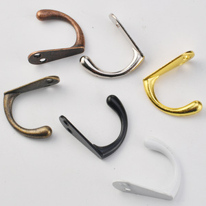 Ganchos para ropa antiguos de aleación de zinc, resistentes al óxido, para puerta de armario, ganchos decorativos para el hogar, forma rectangular - Product Image 3