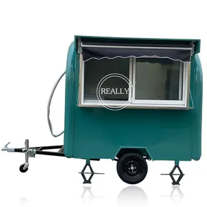 Small Size Food Cart Kiosk Donut Mobile Food Trailer USA Standard