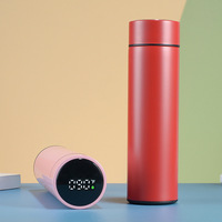 Thermos intelligent à température Fahrenheit de 500 ml en gros, bouteille d'eau intelligente isolée avec affichage de la température LED