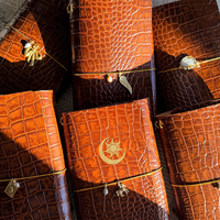 Carnet haut de gamme 2026 en similicuir PU à motif crocodile, couverture rigide, étui de protection A5, journal premium, coffret cadeau d'entreprise personnalisé