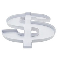 Boîte cadeau en carton rigide jetable de qualité alimentaire en forme de dollar pour biscuits, gâteaux, friandises, sushis, sucre, chewing-gum, gelée - 12 unités