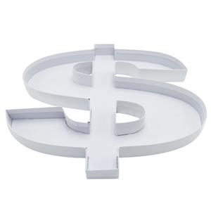 กล่องของขวัญรูปทรงดอลลาร์สำหรับใส่ขนม คุกกี้ เค้กหวาน บรรจุภัณฑ์กระดาษแข็ง รูปตัวอักษรและตัวเลข สามารถเติมได้ - Product Image 4