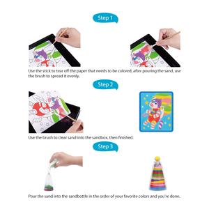 Suministros al por mayor, juguetes de dibujo mágico para niños, juego de escena nocturna, juego de Arte de arena colorido - Product Image 3